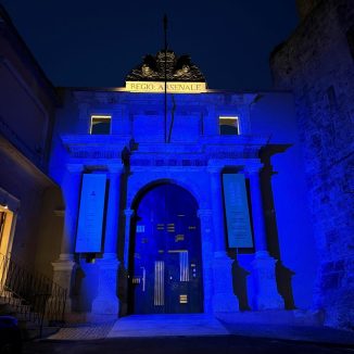 Illuminazione della Porta Arsenale dei Musei Nazionali di Cagliari